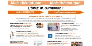 Mois thématique : l'école, ça questionne ! en visio