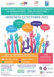 Forum du 13 octobre à destination des  familles d'enfants en situation de handicap